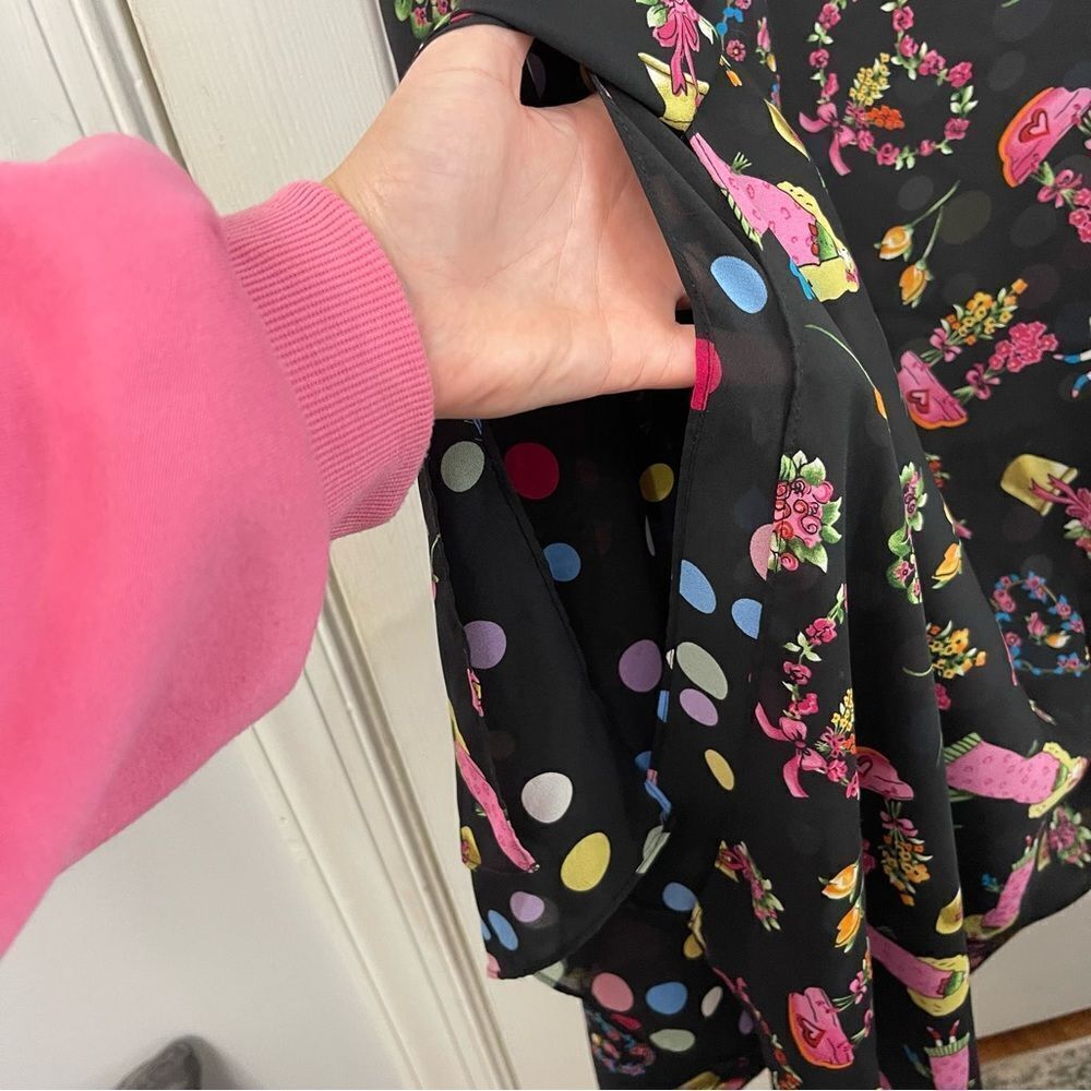Vintage Impressions Flower & Polka Dot Layer Dress - Picture 5 of 14